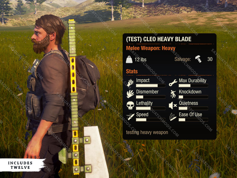 CLEO Heavy Blade X12 State Of Decay 2 Sasquatch Mods