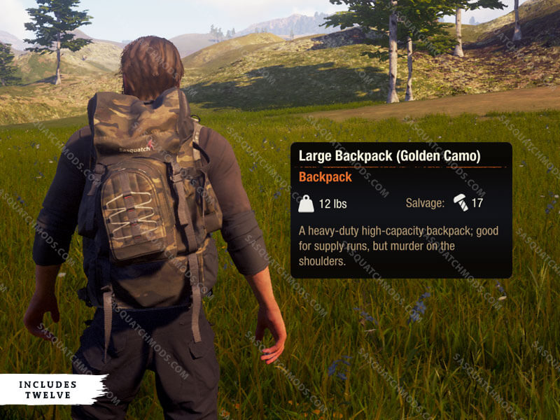 state of decay 2 Large Backpack (Golden Camo)