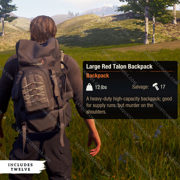 state of decay 2 Large Red Talon Backpacks