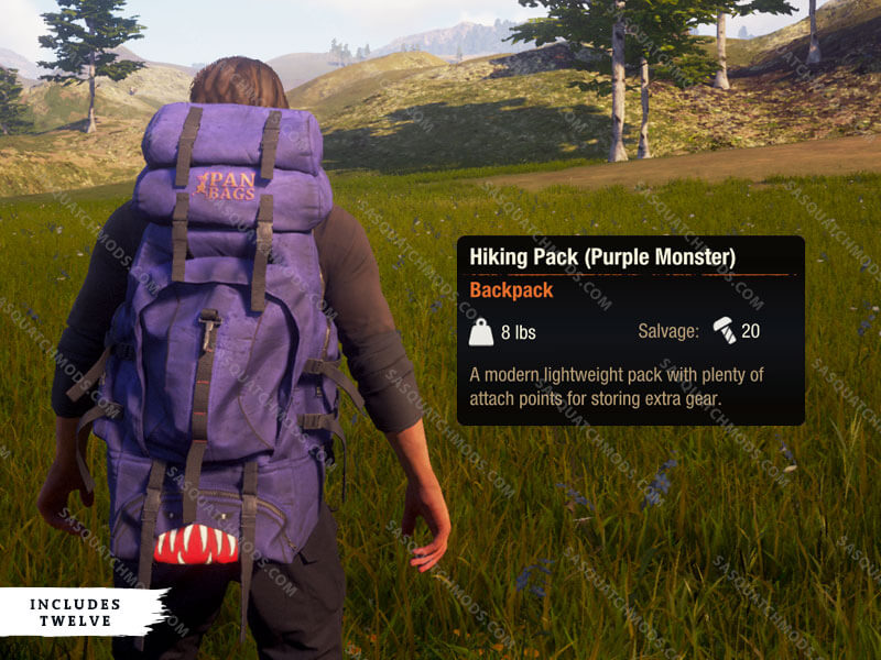 state of decay 2 Purple Monster hiking pack