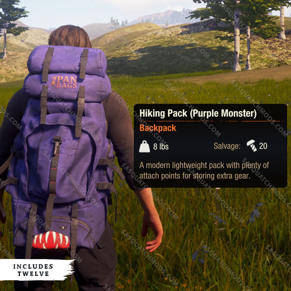 state of decay 2 Hiking Pack (Purple Monster)