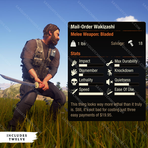 state of decay 2 mail order wakizashi