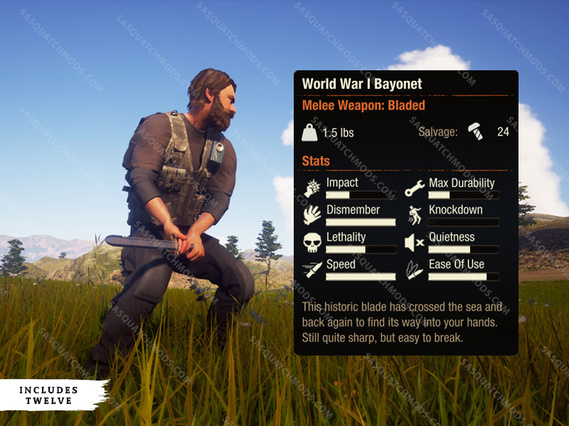 state of decay 2 world war 1 bayonet