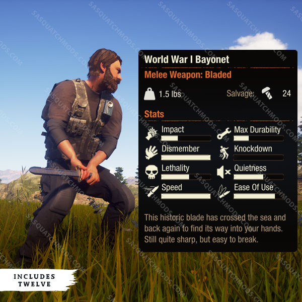 state of decay 2 world war 1 bayonet