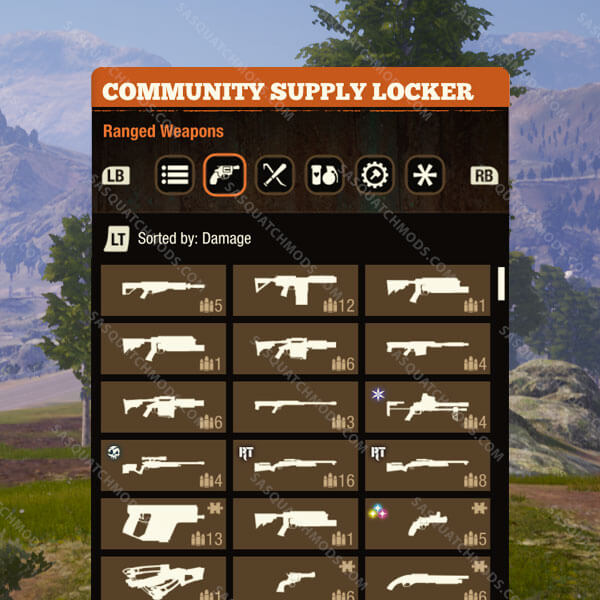 state of decay 2 unmodded guns