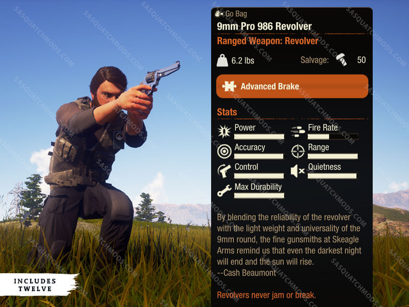 state of decay 2 9mm pro 986 revolver