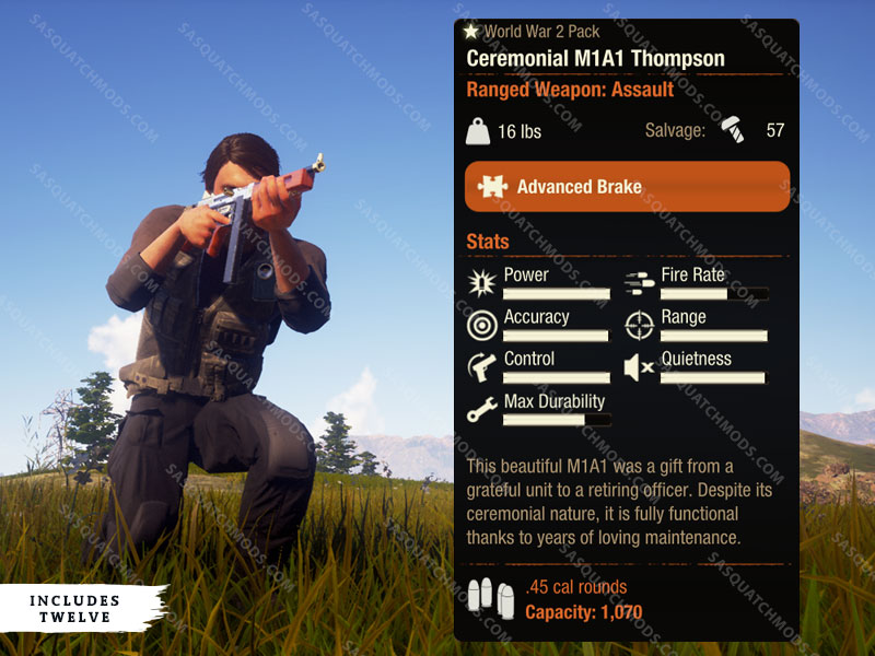 state of decay 2 ceremonial m1a1 thompson