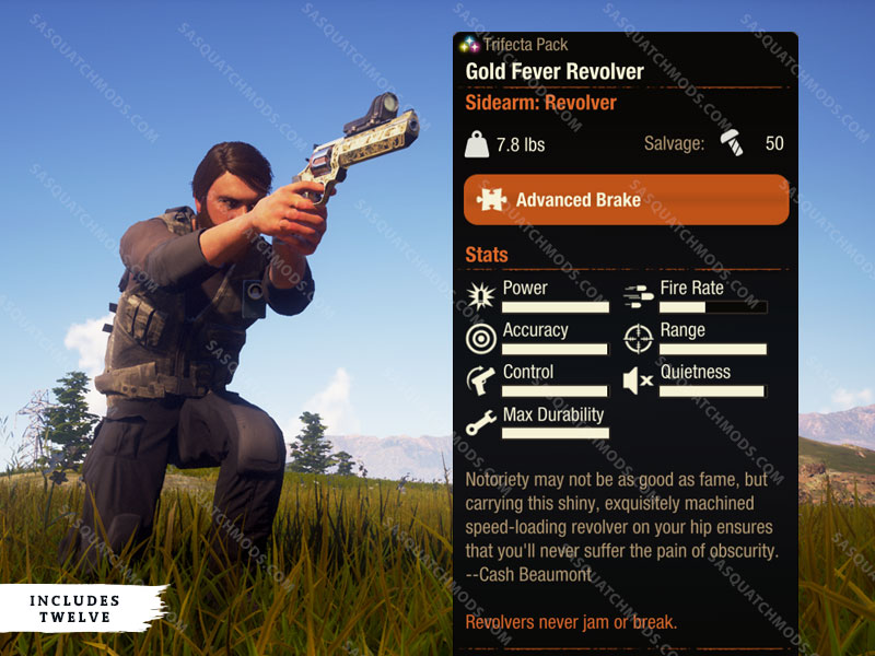 state of decay 2 gold fever revolver