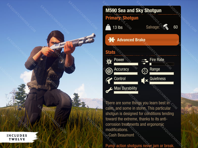 state of decay 2 M590 Sea and Sky Shotgun
