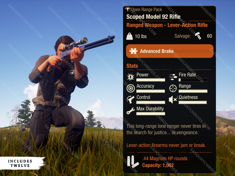 state of decay 2 scoped model 92 rifle