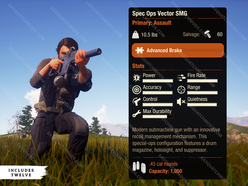 state of decay 2 Spec Ops Vector SMG