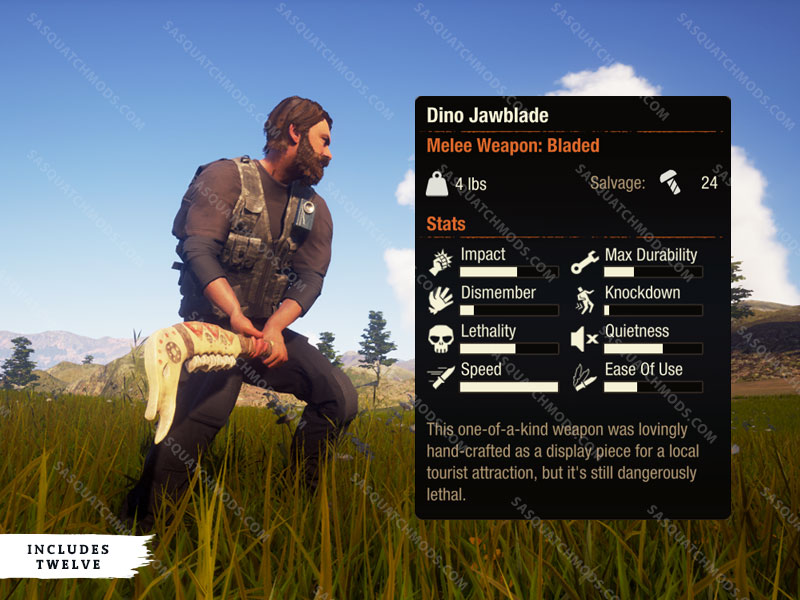 state of decay 2 dino jawblade