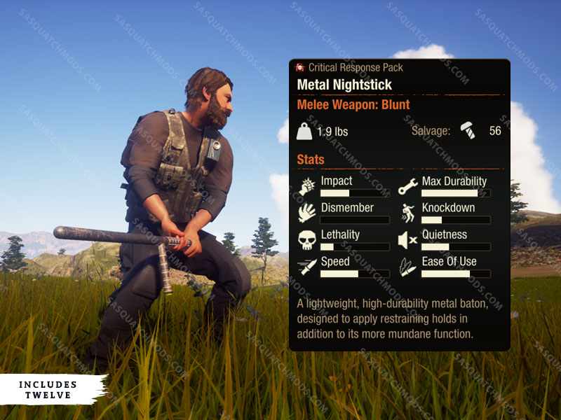 state of decay 2 metal nightstick