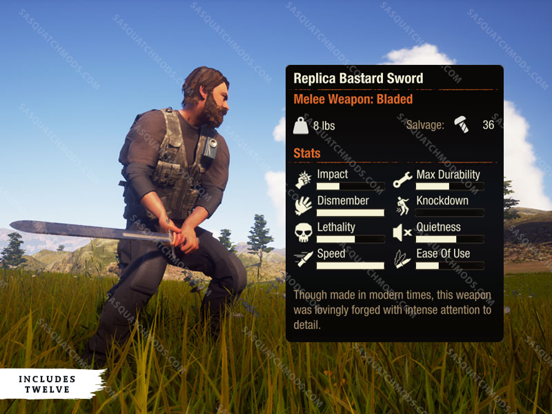 state of decay 2 replica bastard sword