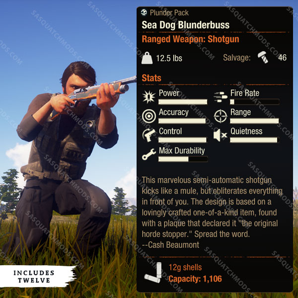 state of decay 2 sea dog blunderbuss