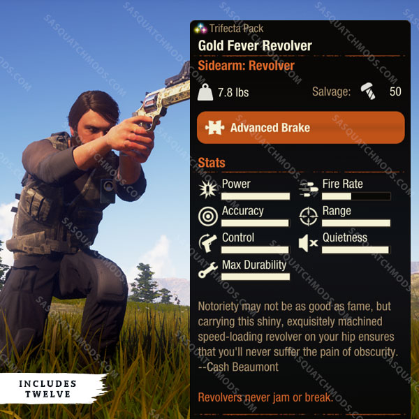 state of decay 2 Gold Fever Revolver