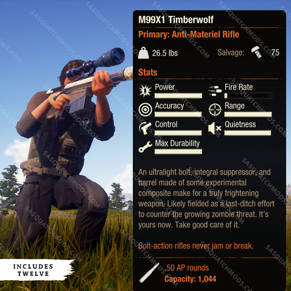 state of decay 2 m99x1 timberwolf