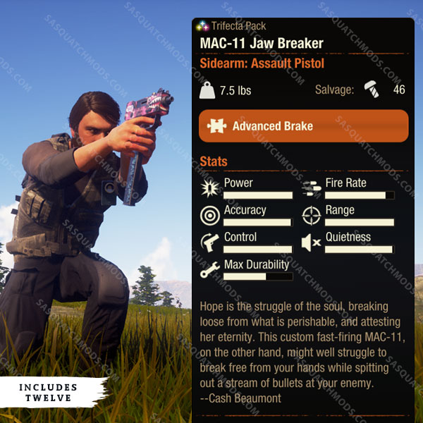 state of decay 2 MAC-11 Jaw Breaker