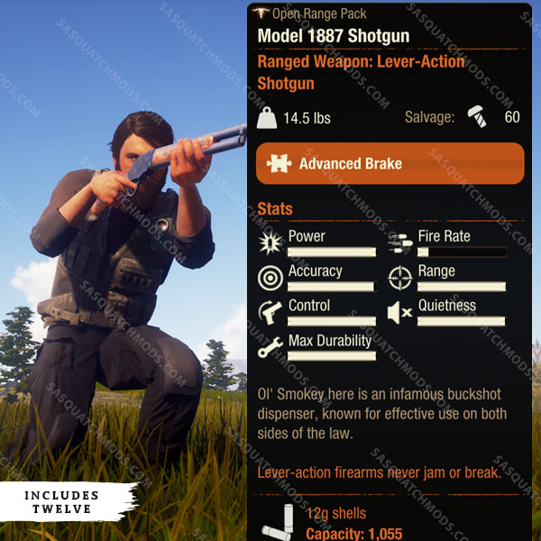 state of decay 2 model 1887 shotgun