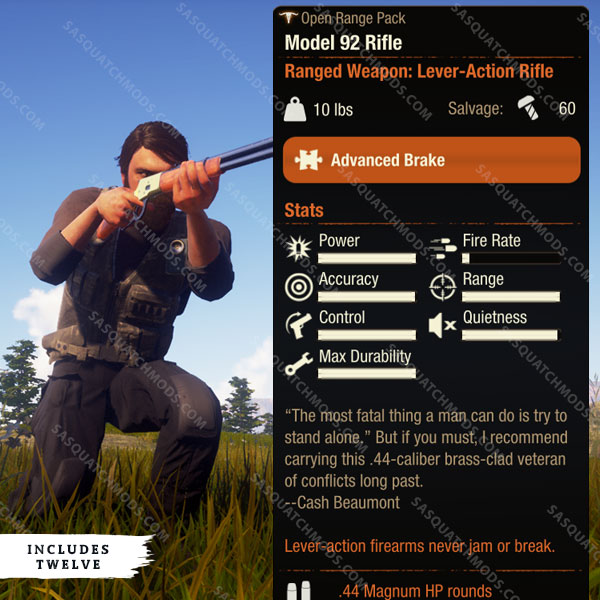 state of decay 2 model 92 rifle