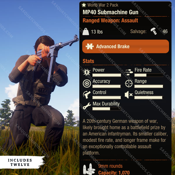 state of decay 2 mp40 submachine gun