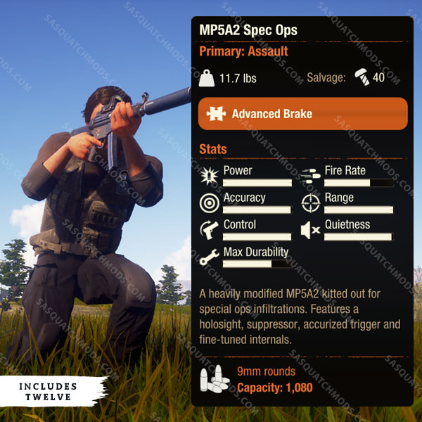 state of decay 2 MP5A2 Spec Ops