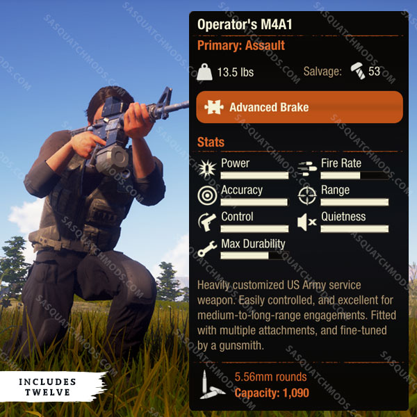 state of decay 2 operator's m4a1