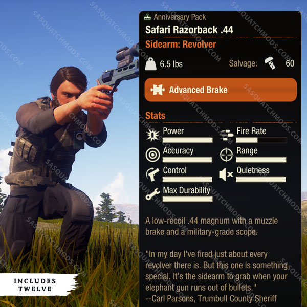 state of decay 2 safari razorback .44