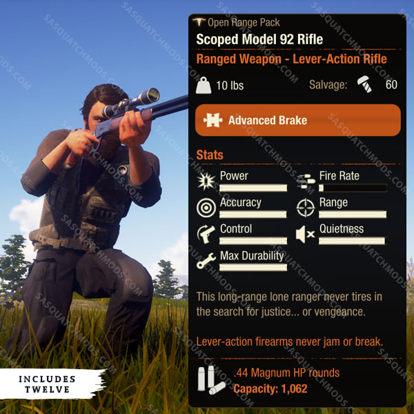 state of decay 2 scoped model 92 rifle